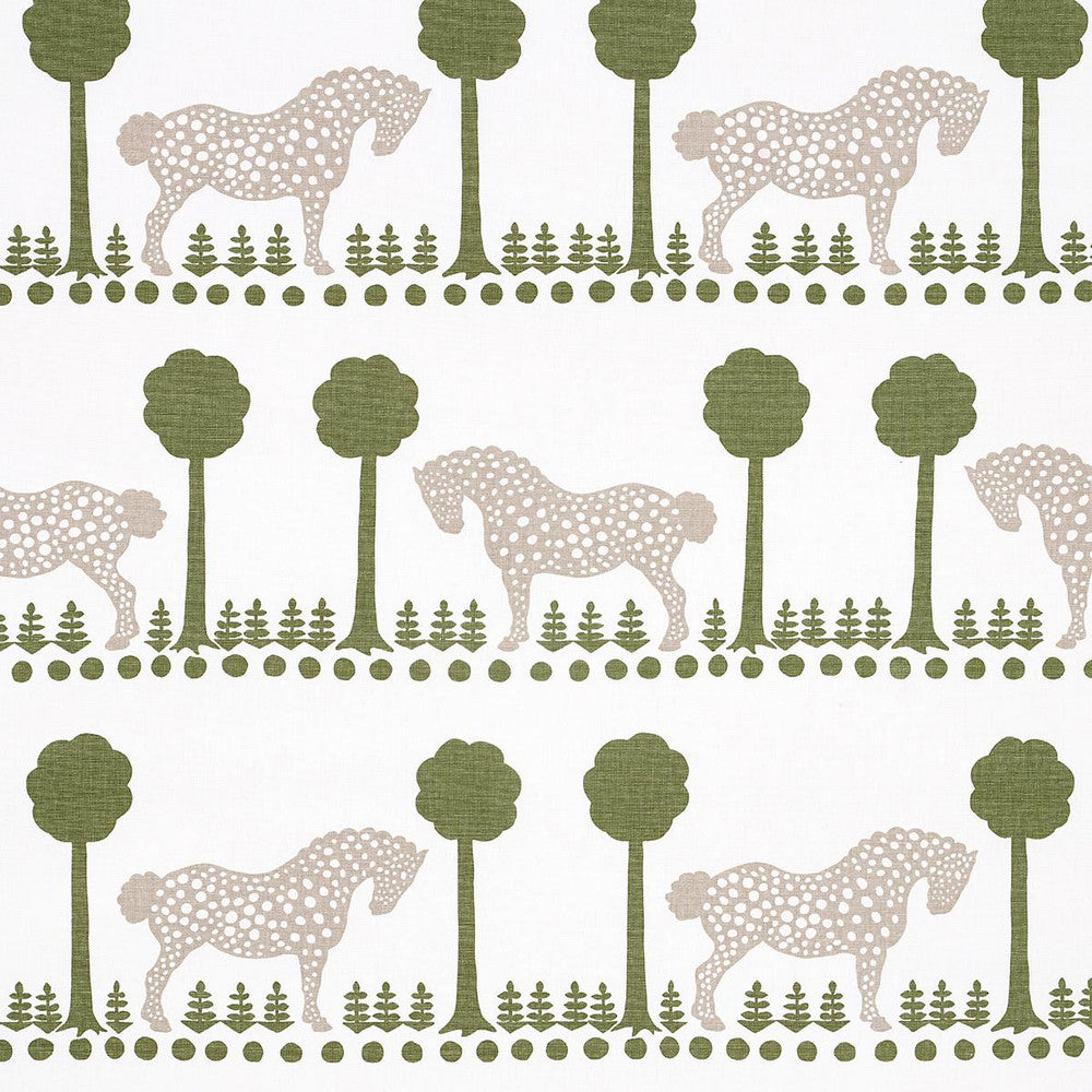 Polka Dot Pony Olive 180900 by Schumacher Fabric Folly Cove 54.0" - Fabric Carolina -
