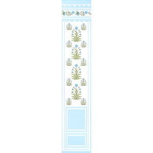 Royal Poppy Panel B Blue 5014441 by Schumacher Wallpaper