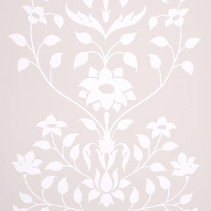 Jaipur Mughal Flower Neutral 5014462 by Schumacher Wallpaper