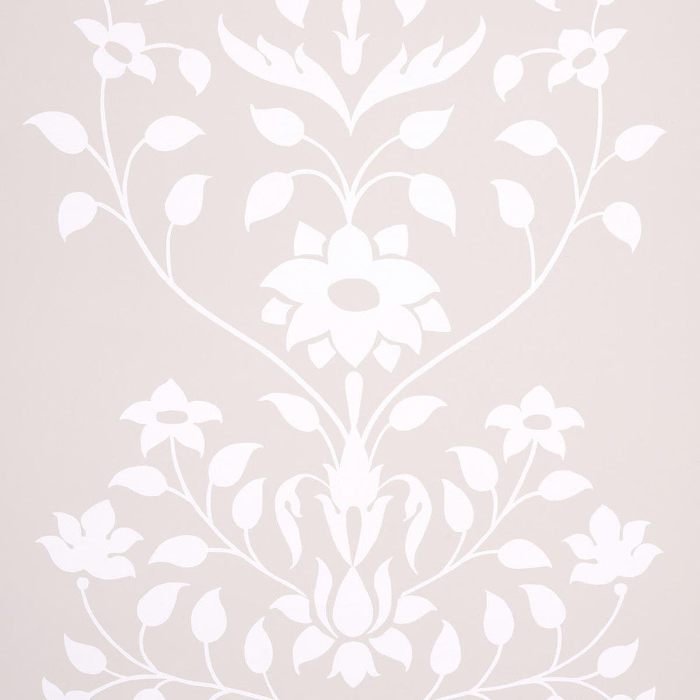 Jaipur Mughal Flower Neutral 5014462 by Schumacher Wallpaper Marie-Anne Oudejans 27.0" - Fabric Carolina -
