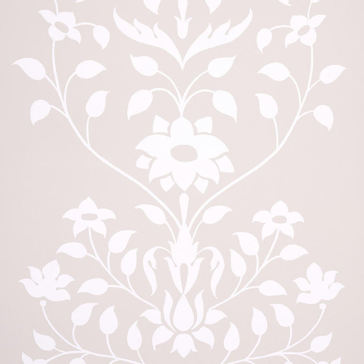 Jaipur Mughal Flower Neutral 5014462 by Schumacher Wallpaper Marie-Anne Oudejans 27.0" - Fabric Carolina -