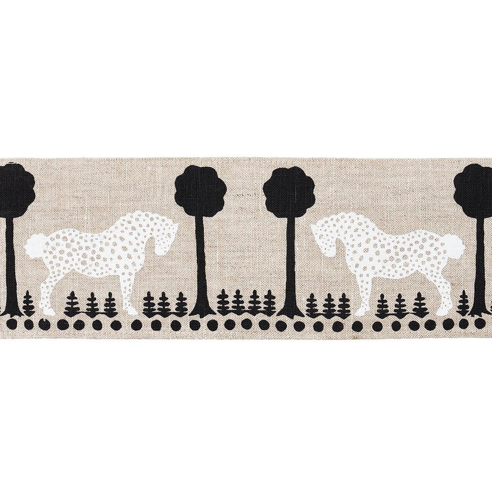 Polka Dot Pony Tape Natural 82810 by Schumacher Trim Folly Cove - Fabric Carolina -