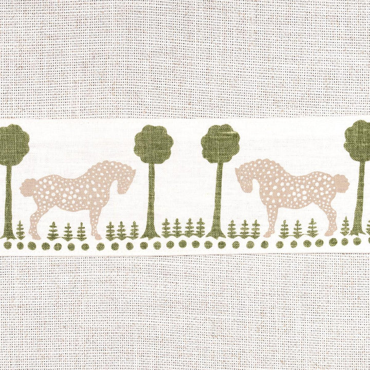Polka Dot Pony Tape Olive 82812 by Schumacher Trim Folly Cove - Fabric Carolina -
