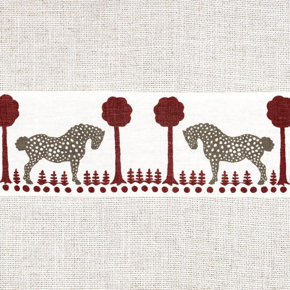 Polka Dot Pony Tape Red 82813 by Schumacher Trim Folly Cove - Fabric Carolina -