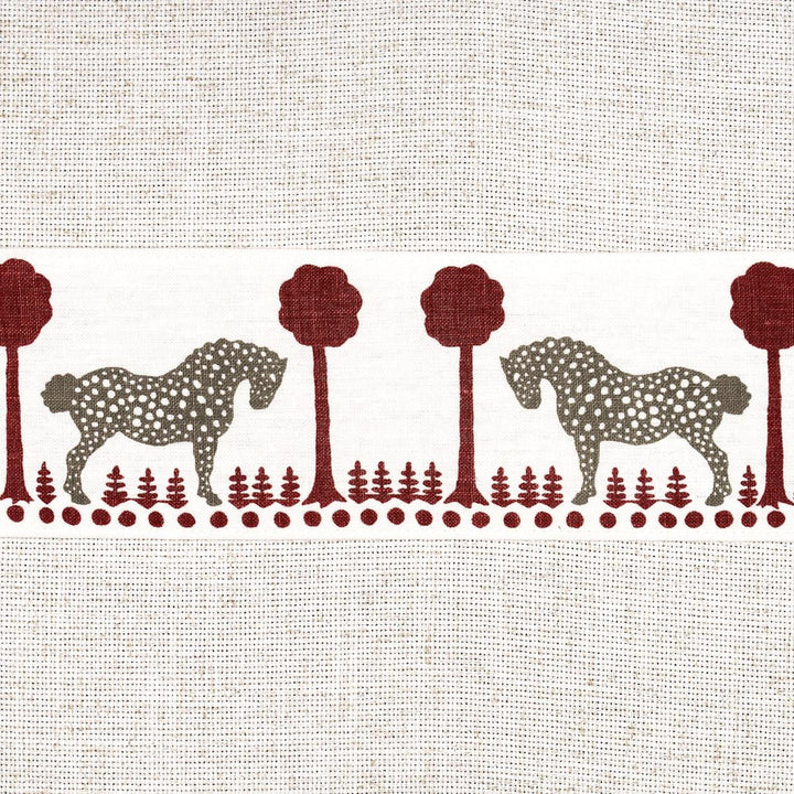 Polka Dot Pony Tape Red 82813 by Schumacher Trim Folly Cove - Fabric Carolina -