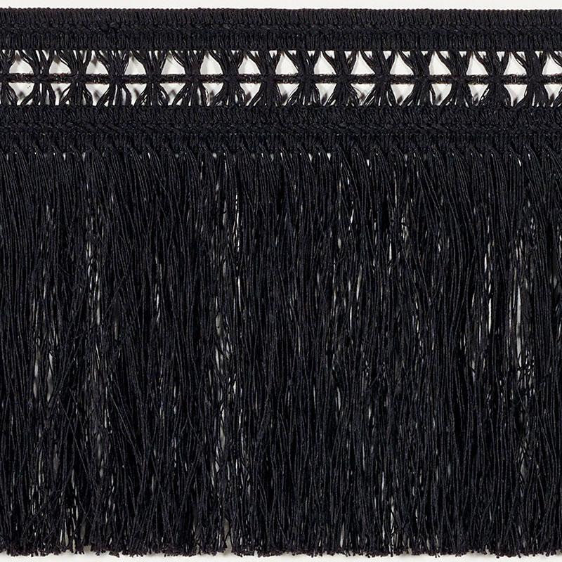 Hula Lava Black 69270 by Schumacher Designer Trim Mary Mcdonald - Swanky Fabrics -