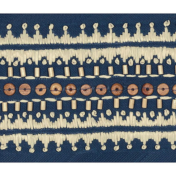 Tonga Tape Marine 69291 by Schumacher Designer Trim Mary Mcdonald - Swanky Fabrics -