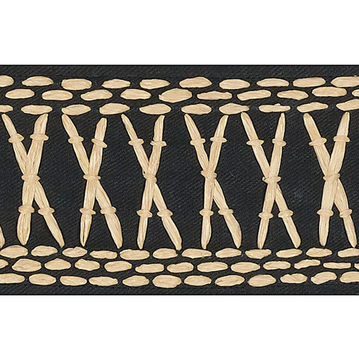 Tikki Tape Lava Black 69300 by Schumacher Trim Mary Mcdonald 1.0" - Fabric Carolina -