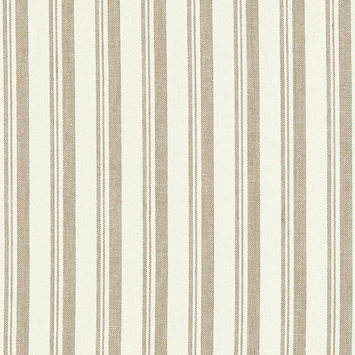 Capri Beige/White 69442 by Schumacher Fabric Miles Redd 1.62" - Fabric Carolina -