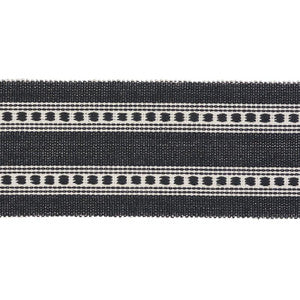 Lubeck Tape Charcoal 79113 by Schumacher Trim