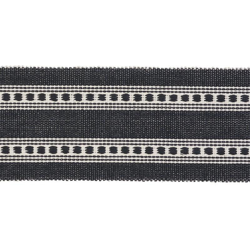 Lubeck Tape Charcoal 79113 by Schumacher Trim Scandinavian Modern 3.75" - Fabric Carolina -