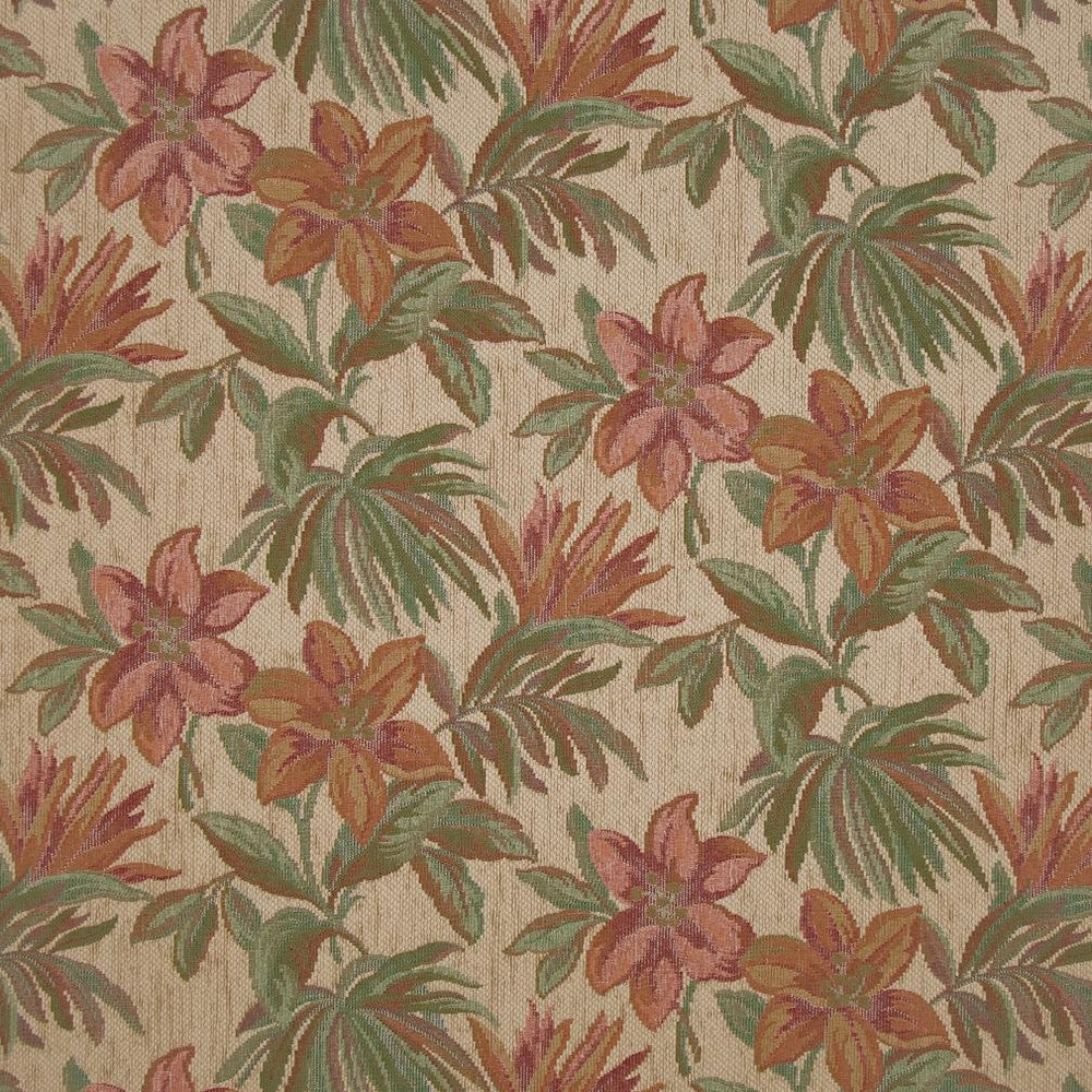 6863 Sand/Tropic by Charlotte Fabric Chenille Inspirations IV 40% Acrylic, 38% Polyester, 22% Olefin Canada Exceeds 100,000 Wyzenbeek Rubs (Heavy Duty) Horizontal: 27.0" x Vertical: 13.5" 54 Inches - Fabric Carolina -