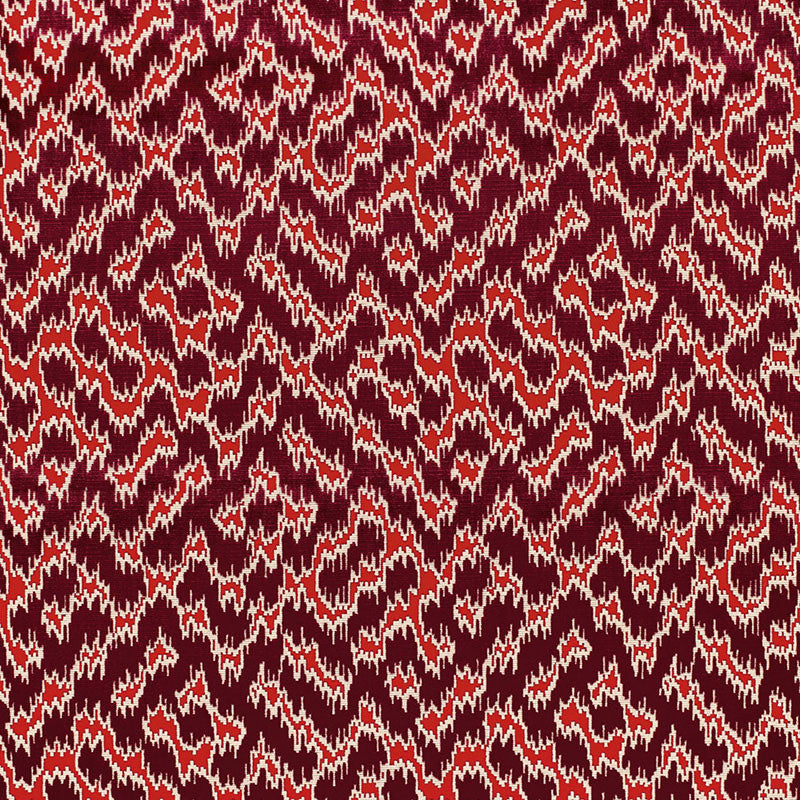 Serenissimo Velvet Rouge 68672 by Schumacher Fabric Schumacher Fabric Serenissimo Velvet Rouge 68672Fabric VISCOSE 100% BELGIUM </p><p>Repeat: H: HORZ. 13 3/8" (34CM) , V: VERT. 13" (33CM) 53.5 - Fabric Carolina -