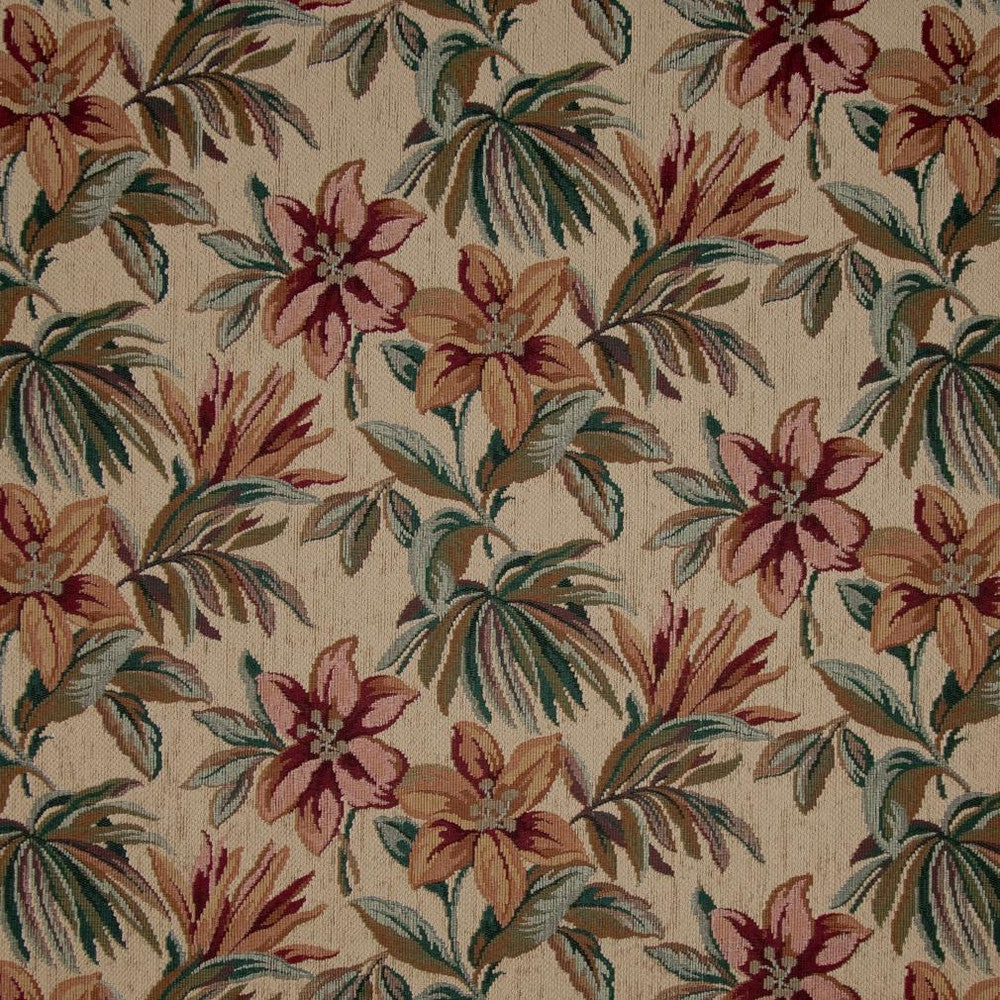 6867 Opal/Tropic by Charlotte Fabric Chenille Inspirations IV & Ring Book Page #50 40% Acrylic, 38% Polyester, 22% Olefin Canada Exceeds 100,000 Wyzenbeek Rubs (Heavy Duty) Horizontal: 27.0" x Vertical: 13.5" 54 Inches - Fabric Carolina -