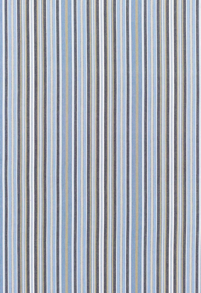 Avignon Stripe Bleu 68681 by Schumacher Fabric Chroma 100% Cotton Martindale 12,000 Horizontal: 9 and Vertical: - 54 - Fabric Carolina -