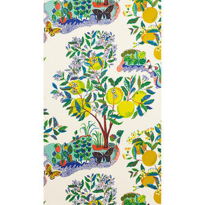 Citrus Garden Primary 5008410 by Schumacher Wallpaper