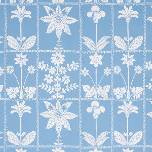 Georgia Wildflowers Blue 5014820 by Schumacher Wallpaper