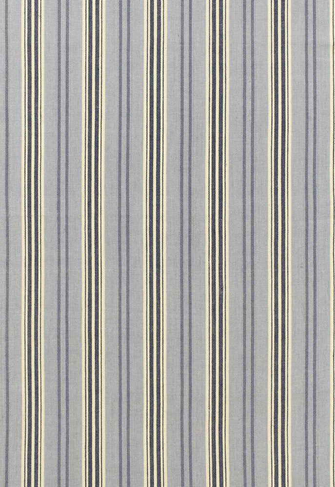 Loire Jute Stripe Bleu 68690 by Schumacher Fabric Chroma 70% Jute, 30% Cotton Martindale 10,000 Horizontal: 4.75 and Vertical: - 53 - Fabric Carolina -