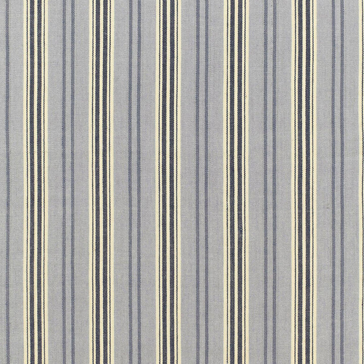 Loire Jute Stripe Bleu 68690 by Schumacher Designer Fabric CHROMA SP14 See Sample INDIA MEDIUM DUTY </p><p>Repeat: Horizontal: 4 3/4" (12CM) and Vertical: - 53" WIDE (135CM) - Swanky Fabrics -
