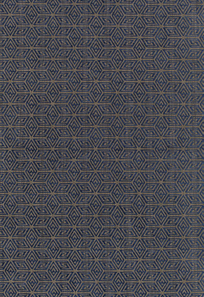 Cosmati Chenille Ultramarine 68741 by Schumacher Fabric Chroma 45% Viscose, 35% Cotton, 16% Linen, 4% Polyester Martindale 25,000 Horizontal: 2.75 and Vertical: 2.875 55 - Fabric Carolina -