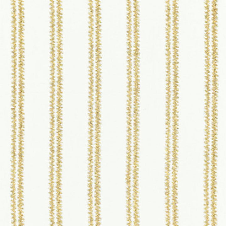 Paloma Embroidery Gilt 68792 by Schumacher Designer Fabric CHROMA SP14 LINEN 76% VISCOSE 22% INDIA </p><p>Repeat: Horizontal: 4 1/4" (11CM) and Vertical: 5/8" (2CM) 51 - Swanky Fabrics -