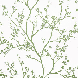 Twiggy Green 5003345 by Schumacher Wallpaper
