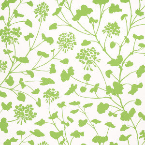 Pennick Leaf On Ivory 5010542 by Schumacher Wallpaper