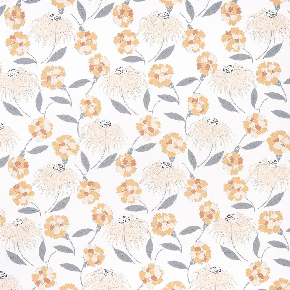 Bouquet Toss Toast 5013842 by Schumacher Wallpaper Moon River 18.0" - Fabric Carolina -