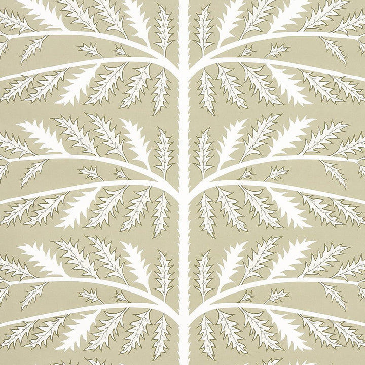 Thistle Neutral 5014951 by Schumacher Wallpaper Neisha Crosland 27.0" - Fabric Carolina -