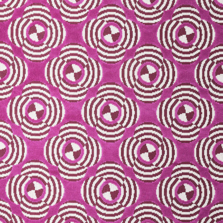 Le Moderne Cut Velvet Magenta 82262 by Schumacher Designer Fabric Johnson Hartig - Swanky Fabrics -