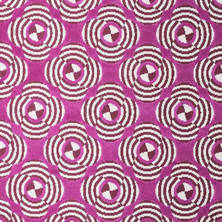 Le Moderne Cut Velvet Magenta 82262 by Schumacher Fabric Johnson Hartig - Fabric Carolina -