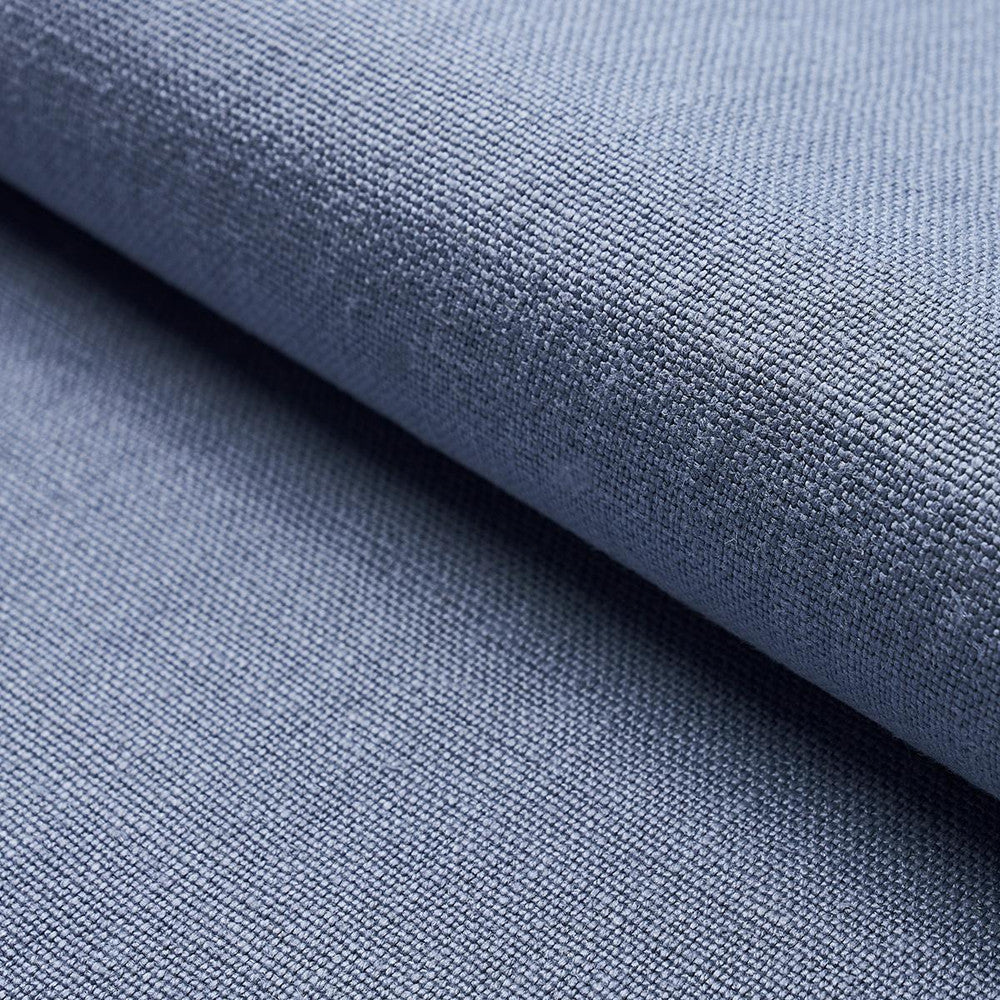 Piet Performance Linen Delft 82604 by Schumacher Fabric Perfect Basics: Linen - Fabric Carolina -
