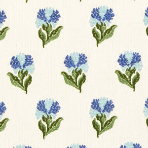 Rosina Floral Cornflower 82631 by Schumacher Fabric