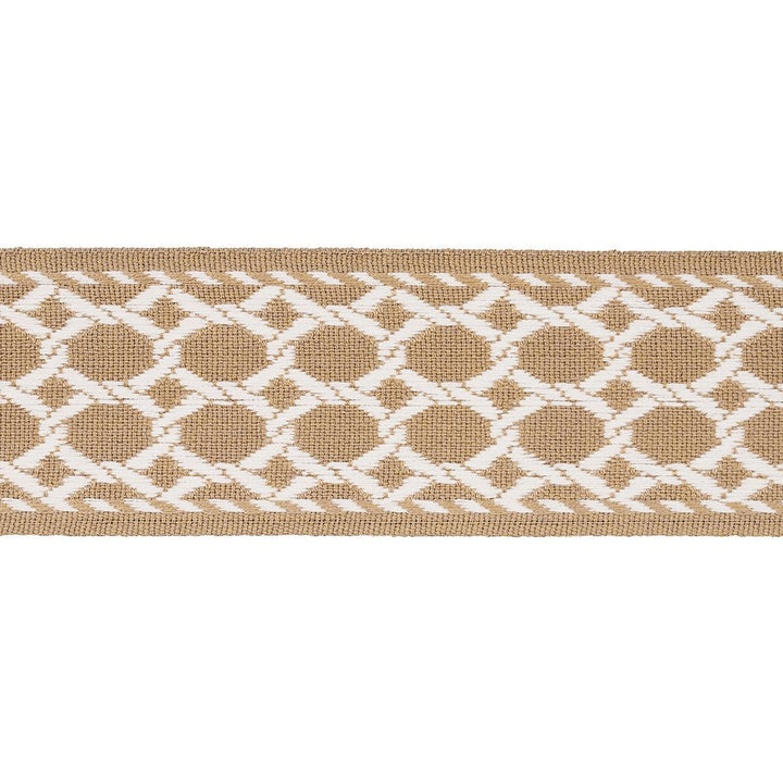 Lattice Indoor/Outdoor Tape Sand 82823 by Schumacher Trim Swing Time Indoor/Outdoor 3.38" - Fabric Carolina -