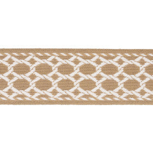 Lattice Indoor/Outdoor Tape Sand 82823 by Schumacher Trim