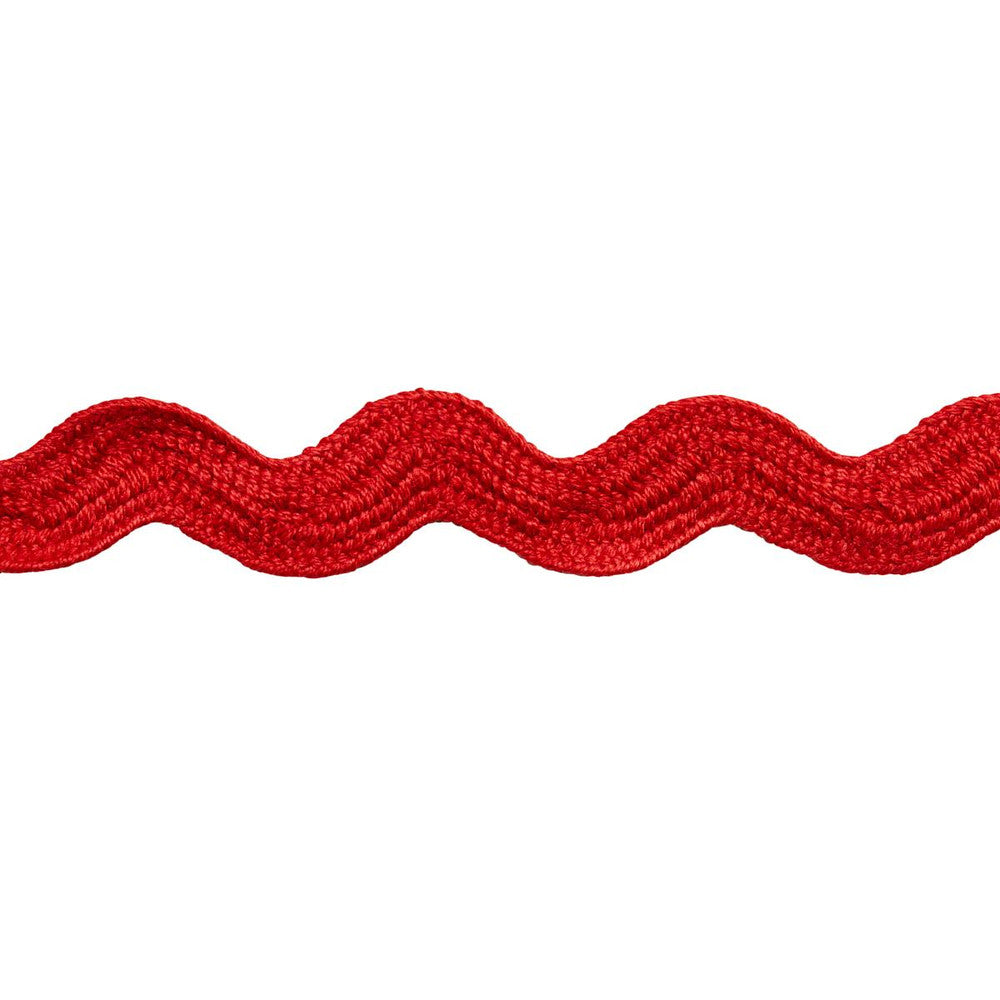 Ric Rac Tape Medium Rosso 82713 by Schumacher Trim New Old-Fashioned - Fabric Carolina -