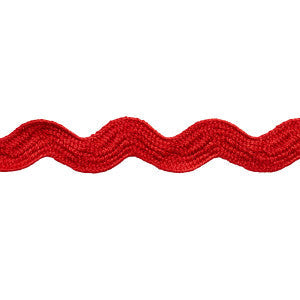 Ric Rac Tape Medium Rosso 82713 by Schumacher Trim
