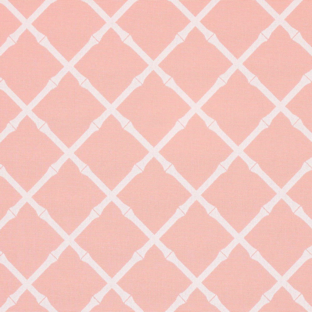 Bamboo Trellis Indoor/Outdoor Pink 82761 by Schumacher Fabric Swing Time Indoor/Outdoor 9.25" - Fabric Carolina -