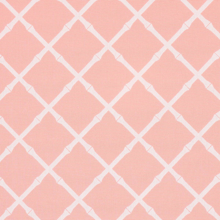 Bamboo Trellis Indoor/Outdoor Pink 82761 by Schumacher Fabric Swing Time Indoor/Outdoor 9.25" - Fabric Carolina -