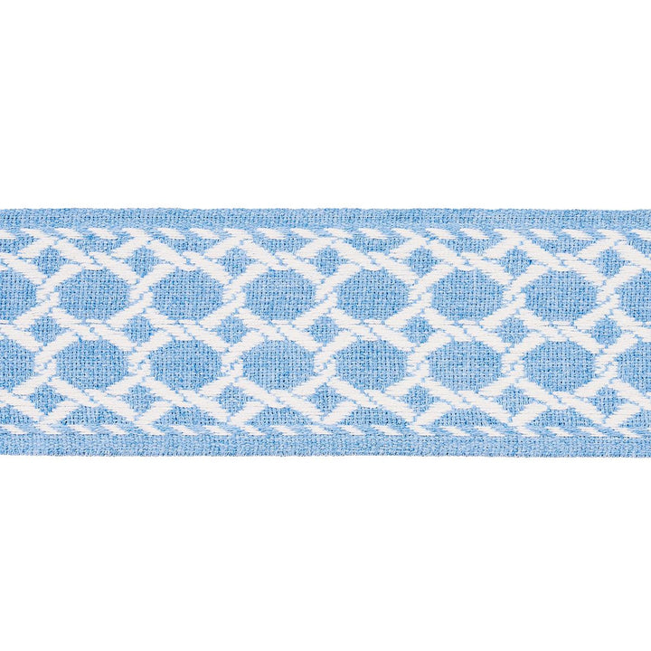 Lattice Indoor/Outdoor Tape Chambray 82821 by Schumacher Trim Swing Time Indoor/Outdoor 3.38" - Fabric Carolina -