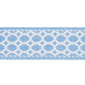 Lattice Indoor/Outdoor Tape Chambray 82821 by Schumacher Trim
