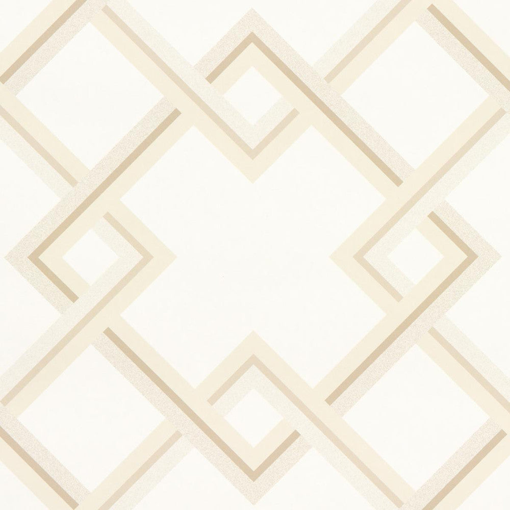Mah Jong Light Ivory 5014930 by Schumacher Wallpaper Neisha Crosland 9.0" - Fabric Carolina -