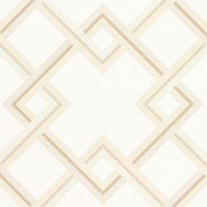 Mah Jong Light Ivory 5014930 by Schumacher Wallpaper