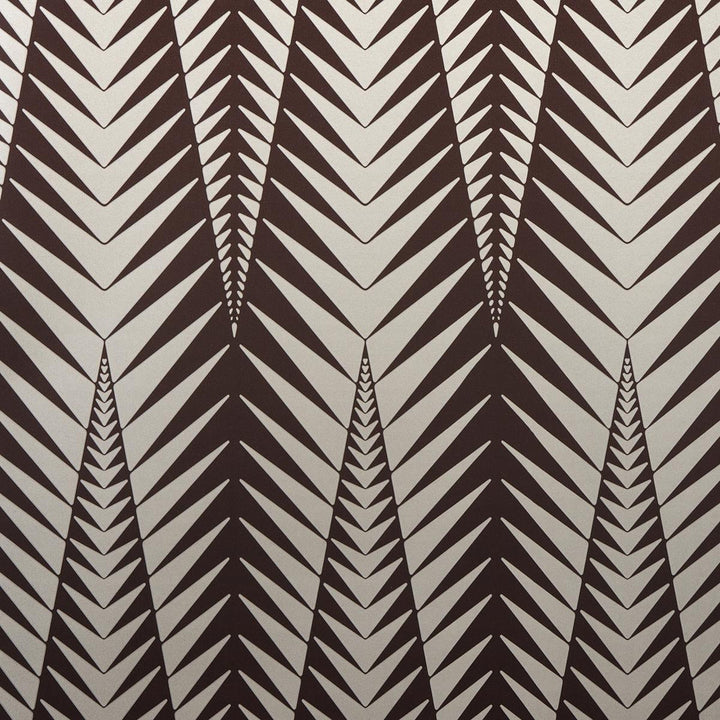 Zebra Brown Silver 5015061 by Schumacher Wallpaper Neisha Crosland 20.5" - Fabric Carolina -