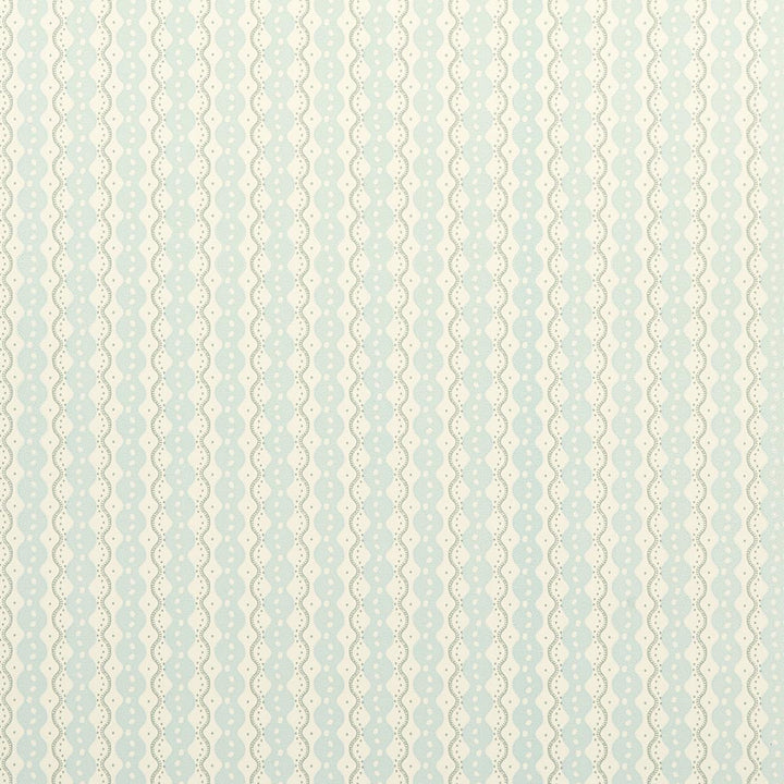 Centipede Stripe Icing Blue 5015070 by Schumacher Wallpaper Neisha Crosland 20.5" - Fabric Carolina -