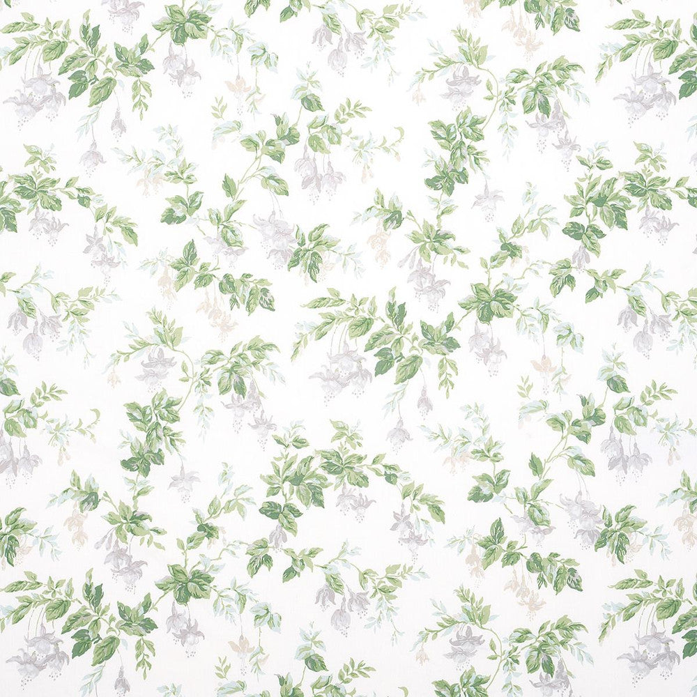 Garden Gate Chintz Grey 178682 by Schumacher Designer Fabric Moon River 13.5" - Swanky Fabrics -