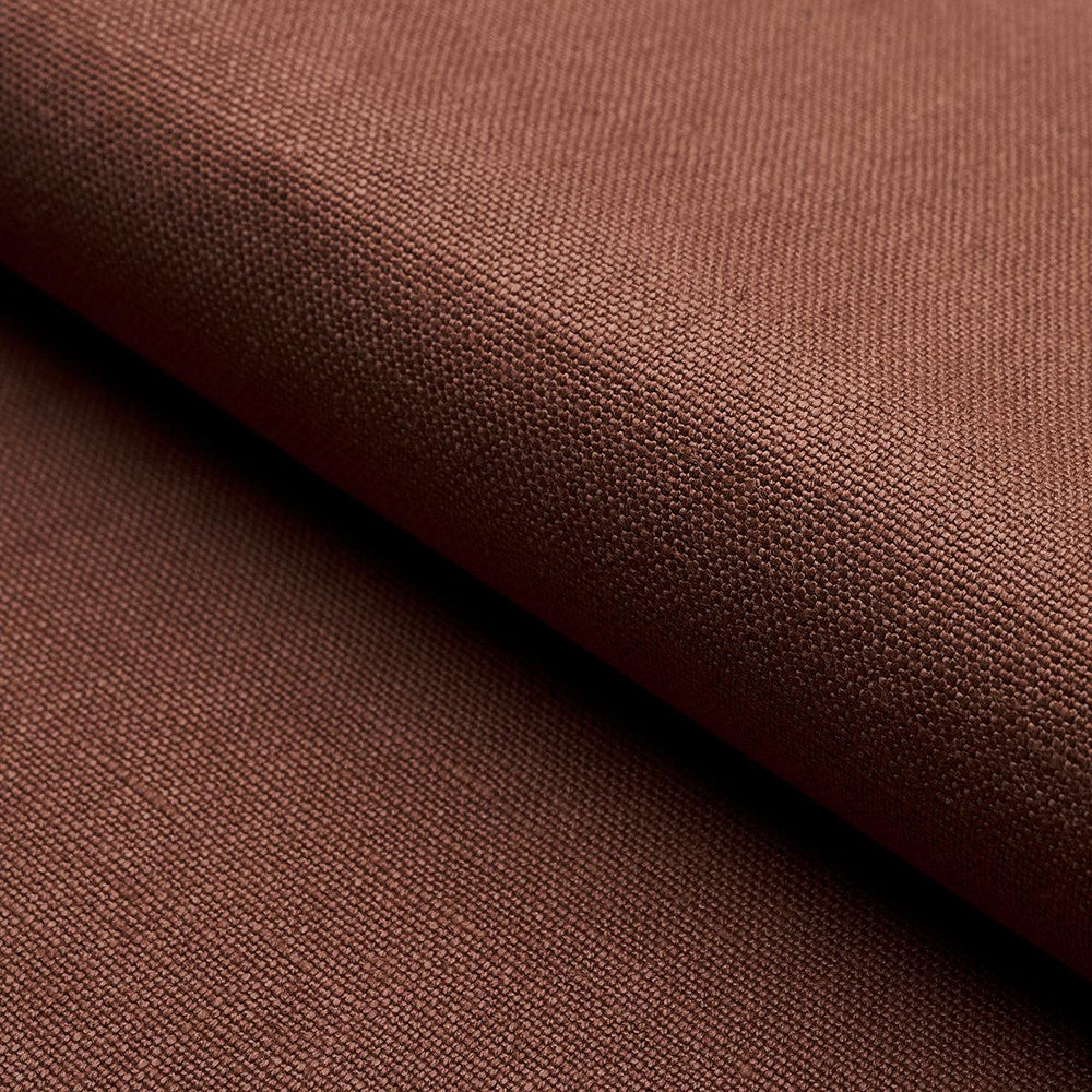 Piet Performance Linen Clay 82593 by Schumacher Designer Fabric Perfect Basics: Linen - Swanky Fabrics -