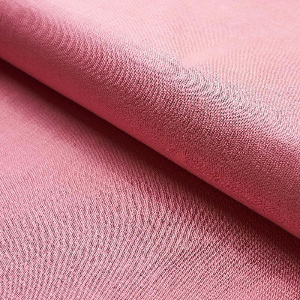 Lange Glazed Linen Pink 82681 by Schumacher Fabric Perfect Basics: Linen - Fabric Carolina -