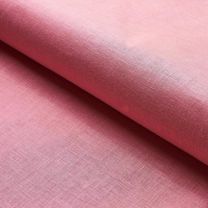 Lange Glazed Linen Pink 82681 by Schumacher Fabric Perfect Basics: Linen - Fabric Carolina -
