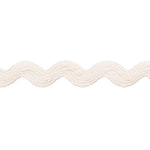 Ric Rac Tape Medium Ivory 82715 by Schumacher Trim